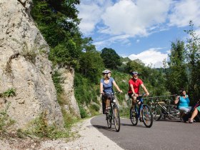 Immer  dem Fluss entlang verläuft das Herzstück des Ybbstalradwegs, © schwarz-koenig.at